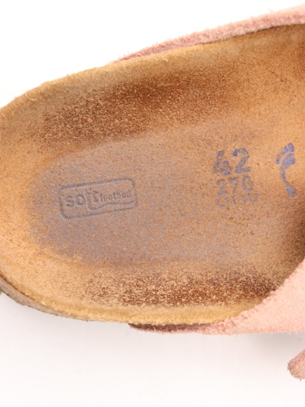 Birkenstock Boston Pink Suede Men's 9 Womens 11 Slip-On Clogs Soft Footbed Strap - Picture 9 of 12